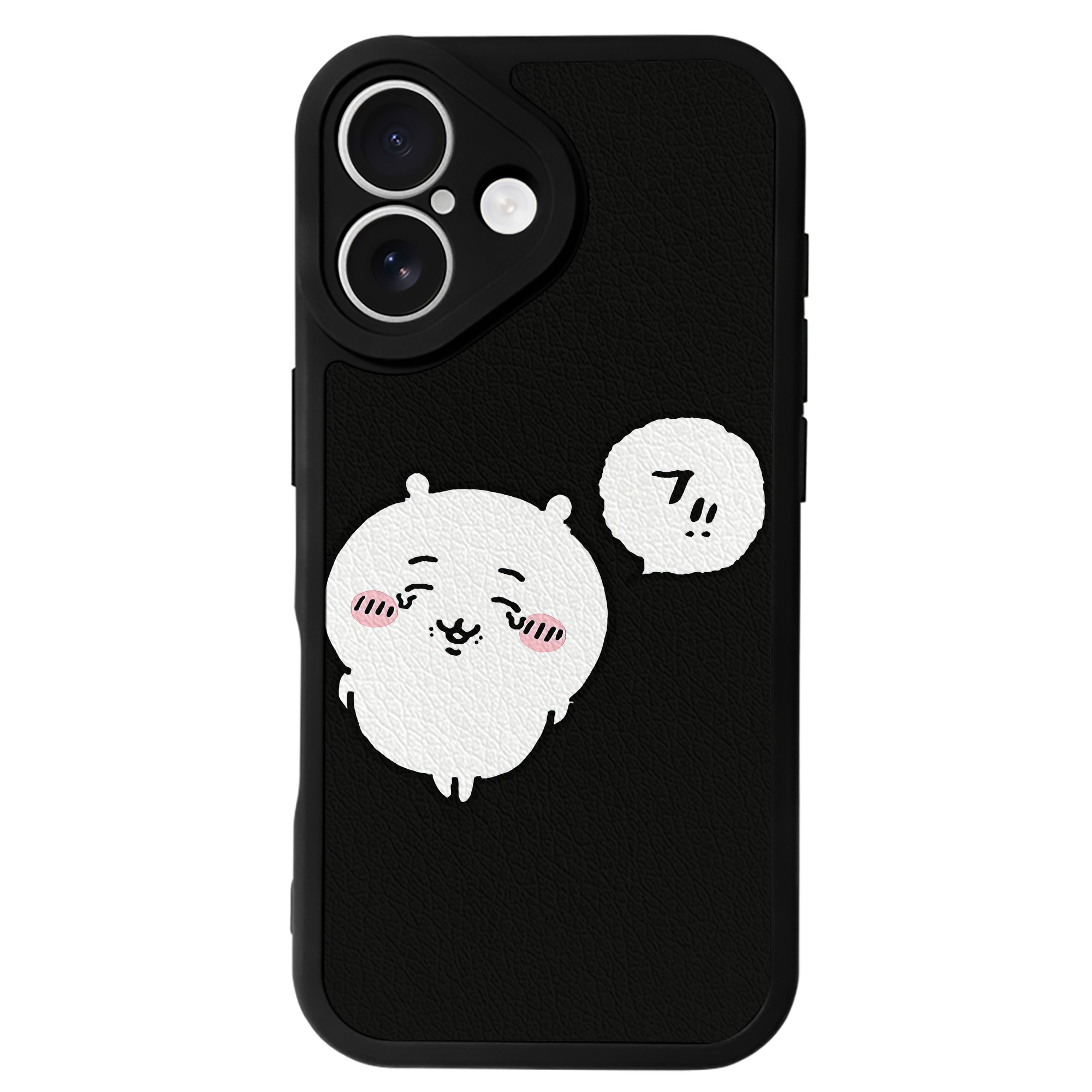 （画像用） ちいかわ ちいかわ Chii-kawa chiikawa 【iPhone 16シリーズ対応】シリコンスマホケース（レザー調） 材質：シリコン
